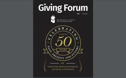 2020 Giving Forum Magazine Cover Image